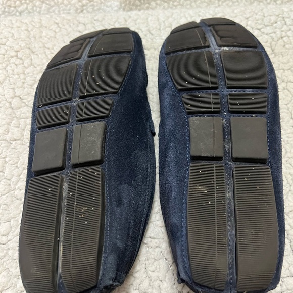 Brooks Brothers Dark Blue Suede Loafers - Picture 6 of 8